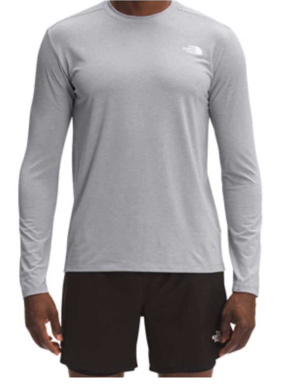 The North Face Men’s Long Sleeve Crew - Light Gray